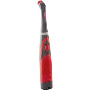 Cordless Battery Power Scrubber, Gray/Red, Multi-Purpose Scrub Brush Cleaner